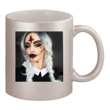 Halloween Holiday 11oz Metallic Silver Mug