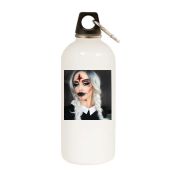 Halloween Holiday White Water Bottle With Carabiner