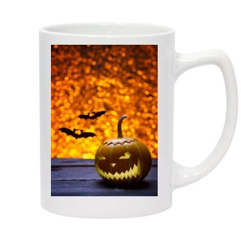 Halloween Holiday 14oz White Statesman Mug