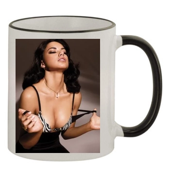 Adriana Lima 11oz Colored Rim & Handle Mug