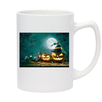 Halloween Holiday 14oz White Statesman Mug