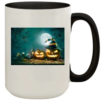 Halloween Holiday 15oz Colored Inner & Handle Mug