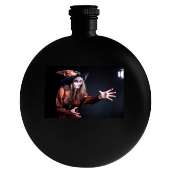 Halloween Holiday Round Flask