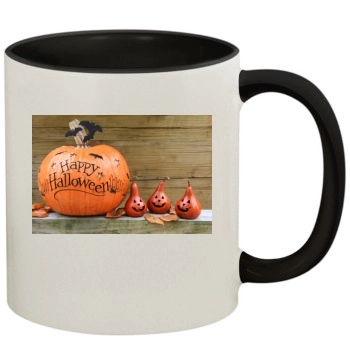 Halloween Holiday 11oz Colored Inner & Handle Mug