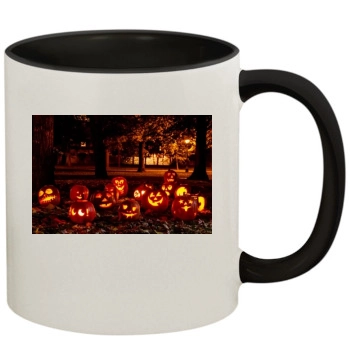 Halloween Holiday 11oz Colored Inner & Handle Mug