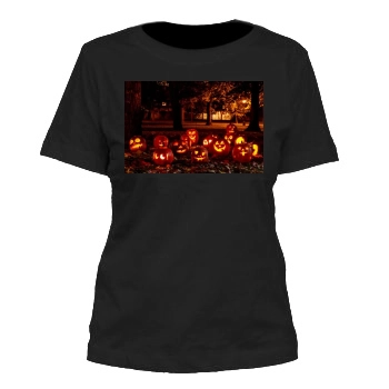 Halloween Holiday Women's Cut T-Shirt