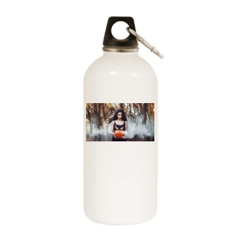 Halloween Holiday White Water Bottle With Carabiner