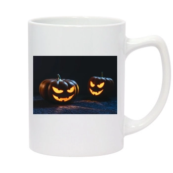 Halloween Holiday 14oz White Statesman Mug