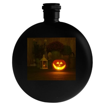 Halloween Holiday Round Flask