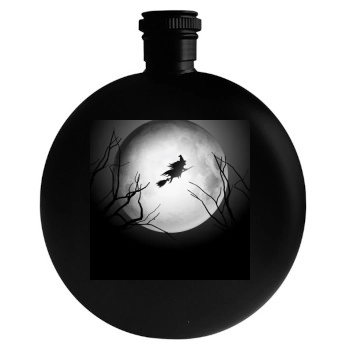 Halloween Holiday Round Flask