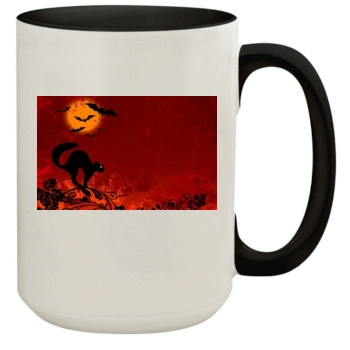 Halloween Holiday 15oz Colored Inner & Handle Mug