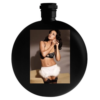 Adriana Lima Round Flask