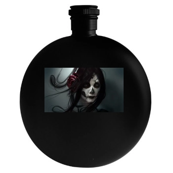 Halloween Holiday Round Flask