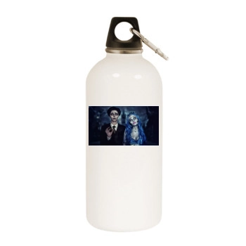 Halloween Holiday White Water Bottle With Carabiner