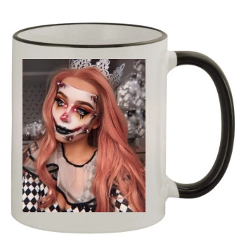 Halloween Holiday 11oz Colored Rim & Handle Mug