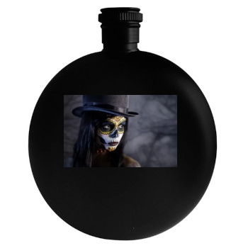 Halloween Holiday Round Flask