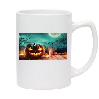 Halloween Holiday 14oz White Statesman Mug