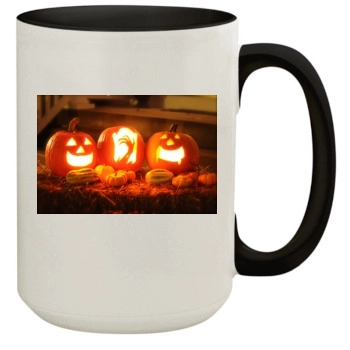 Halloween Holiday 15oz Colored Inner & Handle Mug