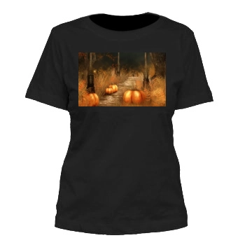 Halloween Holiday Women's Cut T-Shirt