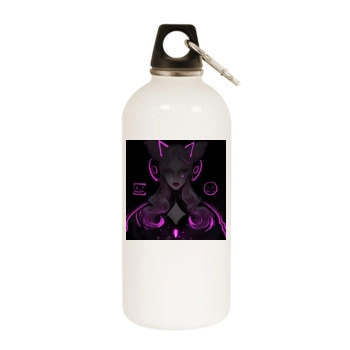 Halloween Holiday White Water Bottle With Carabiner