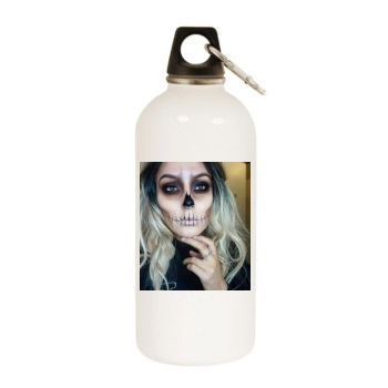 Halloween Holiday White Water Bottle With Carabiner