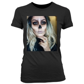 Halloween Holiday Women's Junior Cut Crewneck T-Shirt