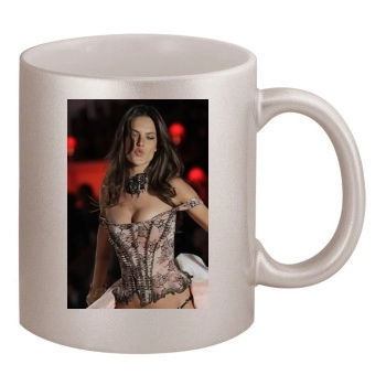 Alessandra Ambrosio 11oz Metallic Silver Mug