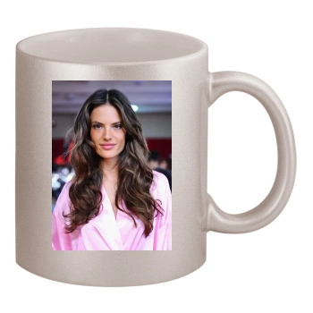 Alessandra Ambrosio 11oz Metallic Silver Mug