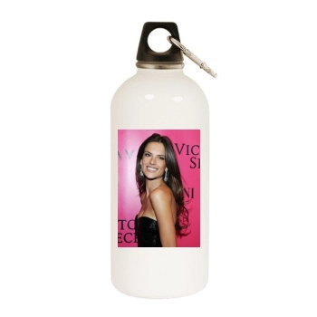 Alessandra Ambrosio White Water Bottle With Carabiner