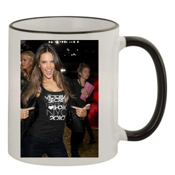 Alessandra Ambrosio 11oz Colored Rim & Handle Mug