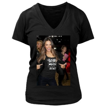 Alessandra Ambrosio Women's Deep V-Neck TShirt