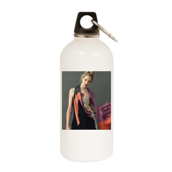 Anita Ferraris White Water Bottle With Carabiner