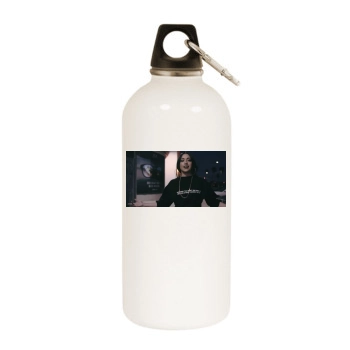 Gavlyn White Water Bottle With Carabiner