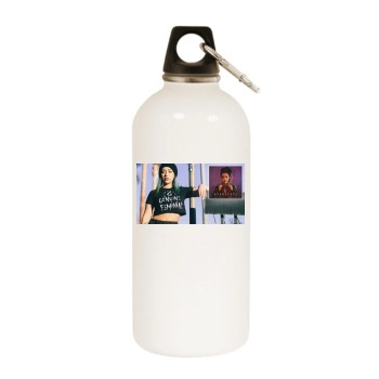 Gavlyn White Water Bottle With Carabiner