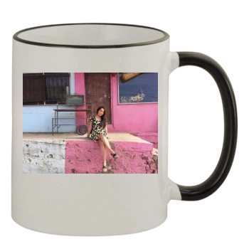 Gavlyn 11oz Colored Rim & Handle Mug