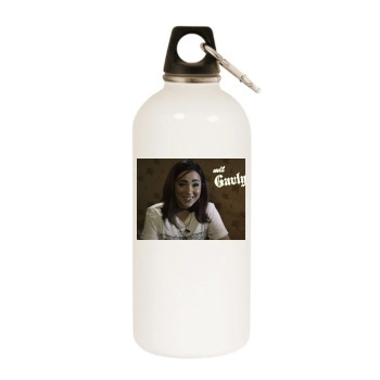 Gavlyn White Water Bottle With Carabiner