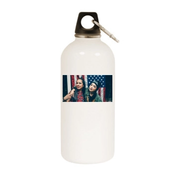 Gavlyn White Water Bottle With Carabiner