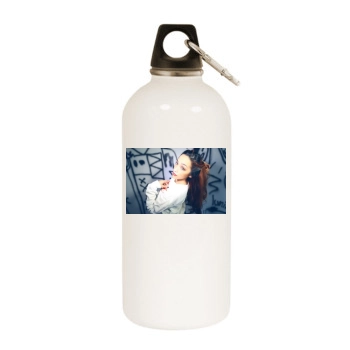 Gavlyn White Water Bottle With Carabiner