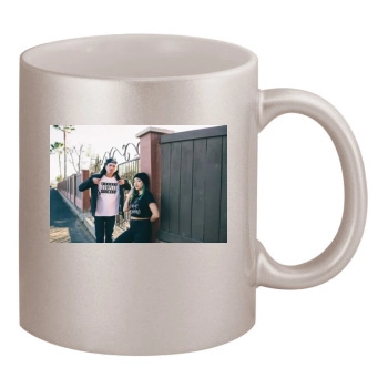 Gavlyn 11oz Metallic Silver Mug