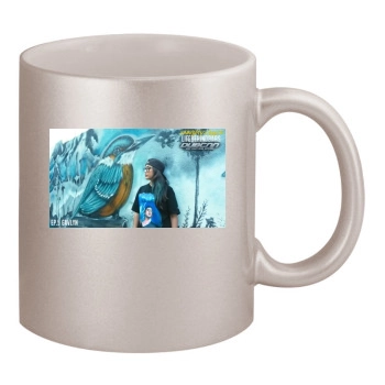 Gavlyn 11oz Metallic Silver Mug