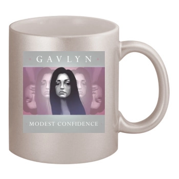 Gavlyn 11oz Metallic Silver Mug