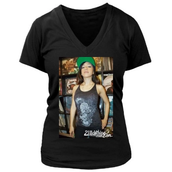 Gavlyn Women's Deep V-Neck TShirt