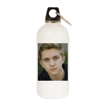 Aiden Flowers White Water Bottle With Carabiner