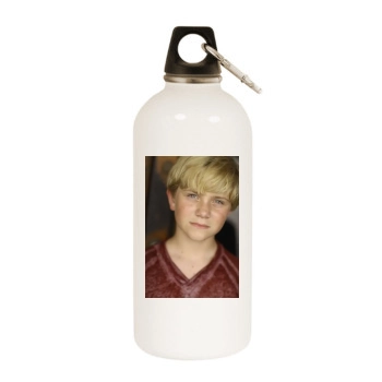 Aiden Flowers White Water Bottle With Carabiner