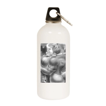 Gideon Hoss White Water Bottle With Carabiner