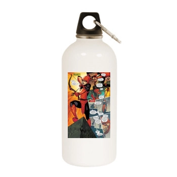 Gideon Hoss White Water Bottle With Carabiner