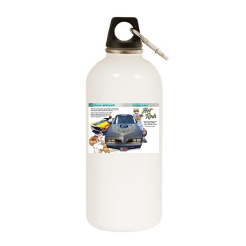 Gideon Hoss White Water Bottle With Carabiner