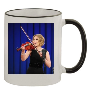 Scarlett Johansson 11oz Colored Rim & Handle Mug