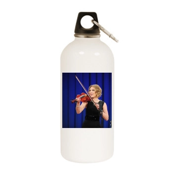 Scarlett Johansson White Water Bottle With Carabiner