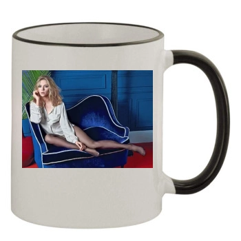 Scarlett Johansson 11oz Colored Rim & Handle Mug